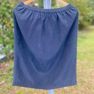 Vintage Black Silk Skirt